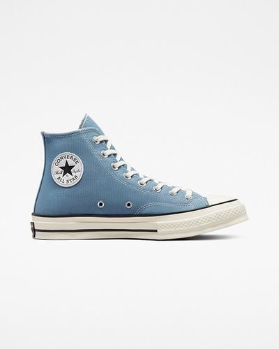 Converse Chuck 70 Canvas Höga Sneakers Dam Indigo/Svarta | Sverige-90372