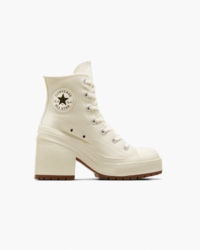 Converse Chuck 70 De Luxe Heel Höga Sneakers Dam Beige/Svarta | Sverige-85127