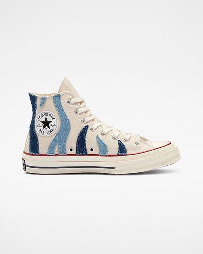 Converse Chuck 70 Denim Höga Sneakers Dam Beige | Sverige-78539