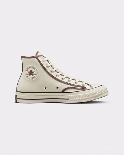 Converse Chuck 70 Heavyweight Canvas Höga Sneakers Dam Beige/Bruna | Sverige-28136