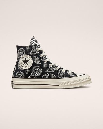 Converse Chuck 70 Paisley Höga Sneakers Dam Svarta | Sverige-43580