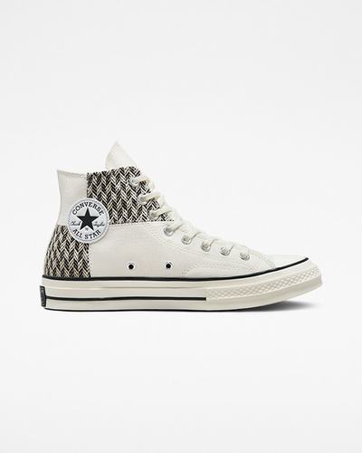 Converse Chuck 70 Patchwork Höga Sneakers Herr Beige/Vita/Svarta | Sverige-48296