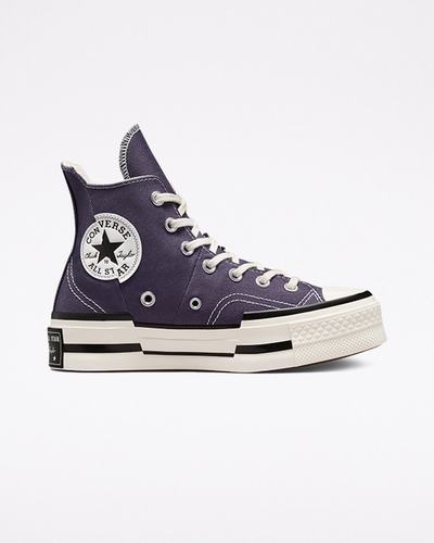 Converse Chuck 70 Plus Höga Sneakers Herr Lila/Svarta | Sverige-03748