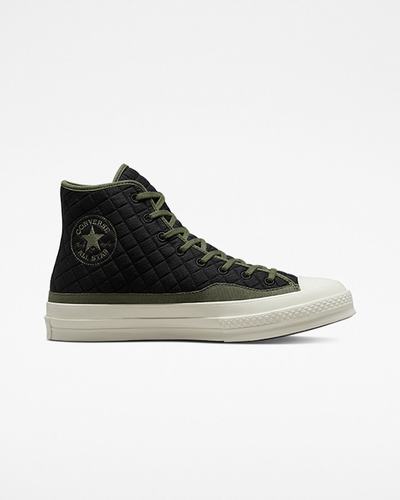 Converse Chuck 70 Quiltad Höga Sneakers Dam Svarta | Sverige-01629