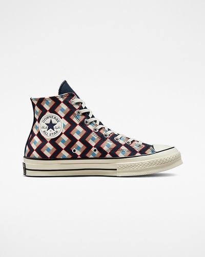 Converse Chuck 70 Twisted Classics Höga Sneakers Dam Obsidian/Blå | Sverige-01298