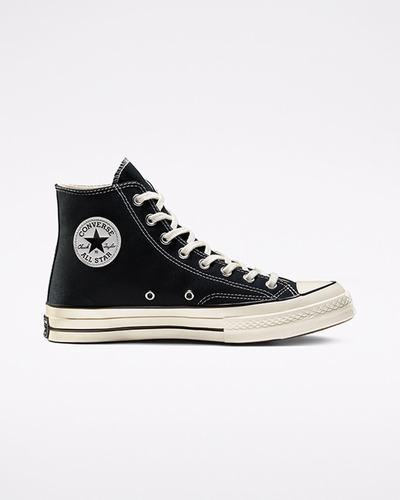 Converse Chuck 70 Vintage Canvas Höga Sneakers Herr Svarta | Sverige-50839