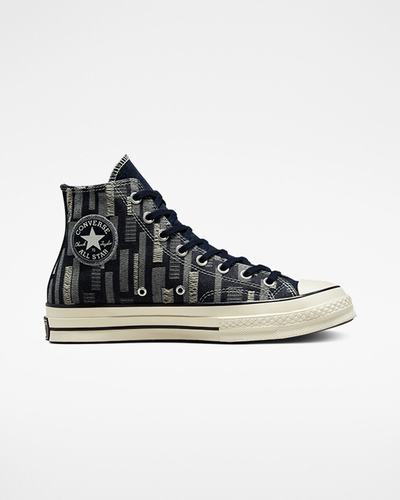 Converse Chuck 70 Workwear Denim Höga Sneakers Herr Obsidian/Svarta | Sverige-53416