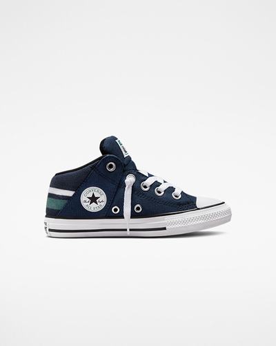 Converse Chuck Taylor All Star Axel Varsity Club Höga Sneakers Tjej Marinblå/Vita | Sverige-76832