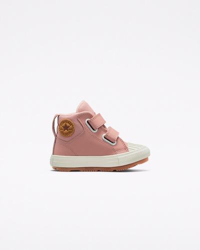 Converse Chuck Taylor All Star Berkshire Boot Easy-On Leather Höga Sneakers Tjej Rosa | Sverige-72980