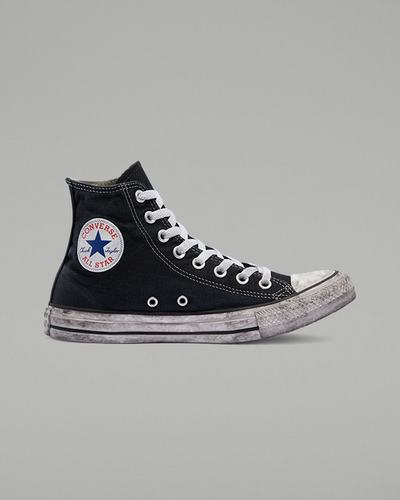 Converse Chuck Taylor All Star Canvas Smoke Höga Sneakers Dam Svarta/Vita | Sverige-01538