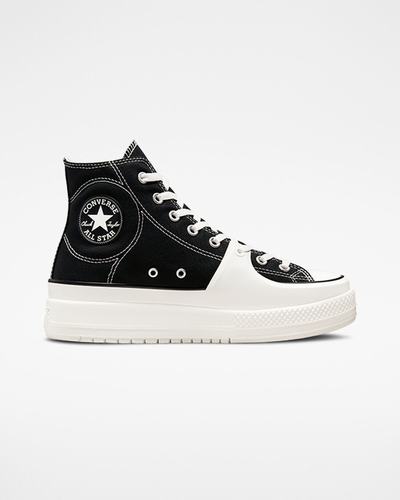 Converse Chuck Taylor All Star Construct Höga Sneakers Dam Svarta/Vita | Sverige-86729