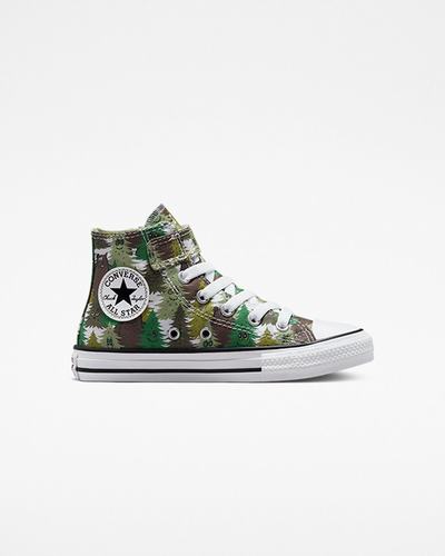 Converse Chuck Taylor All Star Easy-On Forest Camo Höga Sneakers Pojke Vita/Gröna | Sverige-38520