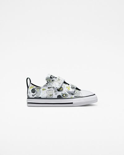 Converse Chuck Taylor All Star Easy-On Raccoons Sneakers Tjej Vita/Svarta/Grå | Sverige-64258