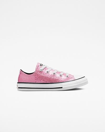 Converse Chuck Taylor All Star Glitter Sneakers Tjej Rosa/Svarta | Sverige-51879