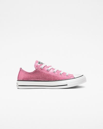 Converse Chuck Taylor All Star Glitter Sneakers Tjej Rosa/Svarta | Sverige-59413