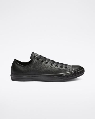 Converse Chuck Taylor All Star Leather Sneakers Herr Svarta | Sverige-52694