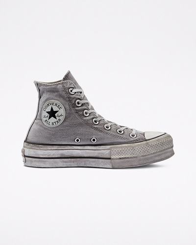 Converse Chuck Taylor All Star Lift Höga Sneakers Herr Grå/Vita | Sverige-25834