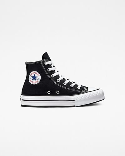 Converse Chuck Taylor All Star Lift Höga Sneakers Tjej Svarta/Vita/Svarta | Sverige-26803