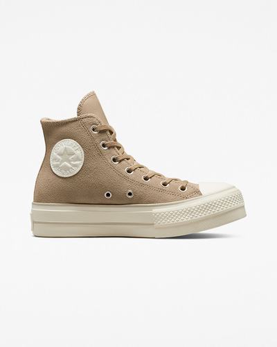 Converse Chuck Taylor All Star Lift Höga Sneakers Dam Khaki | Sverige-30476