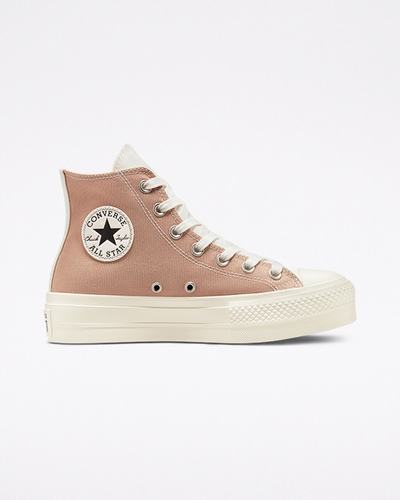 Converse Chuck Taylor All Star Lift Höga Sneakers Dam Aprikos/Grå | Sverige-35907