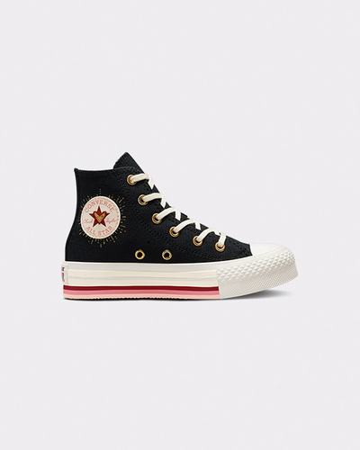 Converse Chuck Taylor All Star Lift Höga Sneakers Tjej Svarta | Sverige-87409