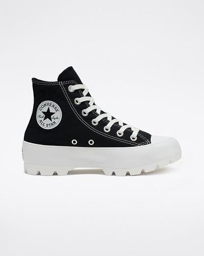 Converse Chuck Taylor All Star Lugged Höga Sneakers Dam Svarta/Vita/Svarta | Sverige-93027