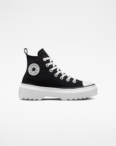 Converse Chuck Taylor All Star Lugged Lift Höga Sneakers Tjej Svarta/Vita | Sverige-10463