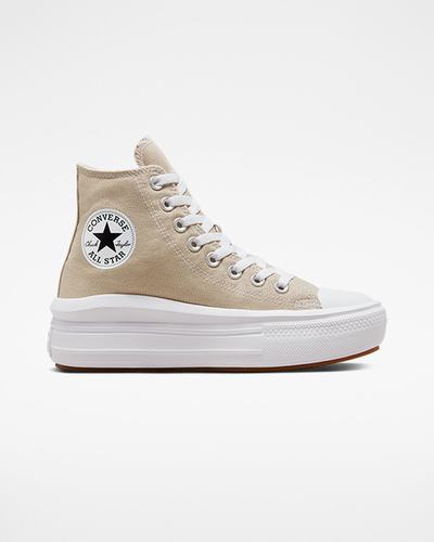 Converse Chuck Taylor All Star Move Höga Sneakers Dam Grå/Vita/Grå | Sverige-70235