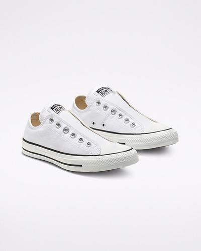 Converse Chuck Taylor All Star Slip On Skor Herr Vita/Svarta/Vita | Sverige-47683