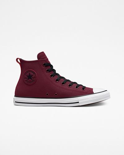 Converse Chuck Taylor All Star TecTuff Höga Sneakers Dam MörkRöda/Vita/Svarta | Sverige-50826