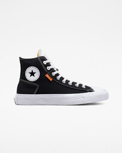 Converse Chuck Taylor Alt Star Canvas Höga Sneakers Dam Svarta/Vita | Sverige-36901