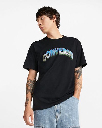 Converse Cloud Fill Logo T-shirt Herr Svarta | Sverige-62017