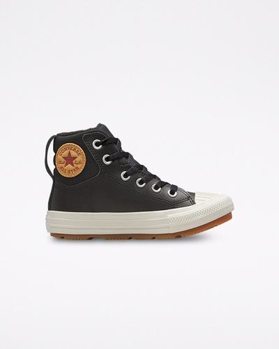 Converse Leather Chuck Taylor All Star Berkshire Boot Color Höga Sneakers Pojke Svarta | Sverige-53479