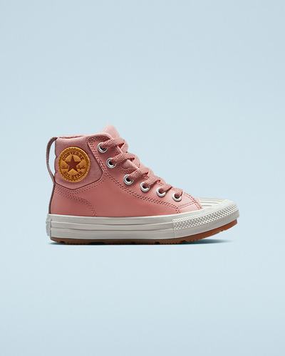 Converse Leather Chuck Taylor All Star Berkshire Boot Color Höga Sneakers Tjej Rosa | Sverige-58234