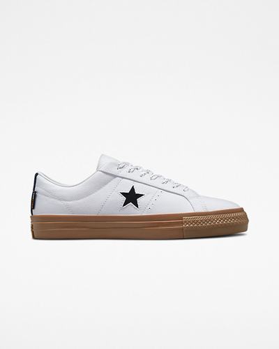 Converse One Star Pro Cordura Canvas Skateskor Herr Vita/Svarta | Sverige-01496