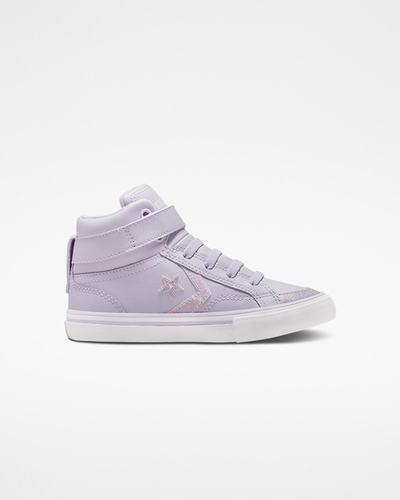 Converse Pro Blaze Rem Easy-On Glitter Höga Sneakers Tjej Lila/Lila | Sverige-85630