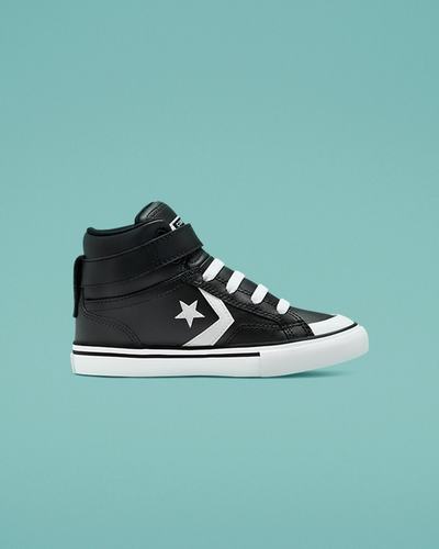 Converse Pro Blaze Rem Leather Höga Sneakers Tjej Svarta/Vita | Sverige-36427