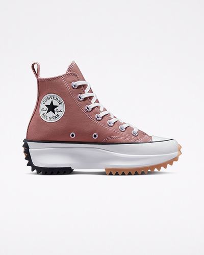 Converse Run Star Hike Höga Sneakers Herr Rosa/Svarta/Vita | Sverige-91073