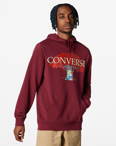 Converse Tree of Life Pullover Hoodie Herr MörkRöda | Sverige-81379