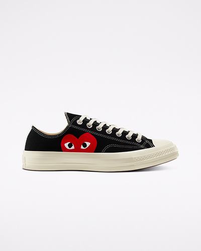 Converse x Comme des Garçons PLAY Chuck 70 Sneakers Herr Svarta/Vita/Röda | Sverige-21489