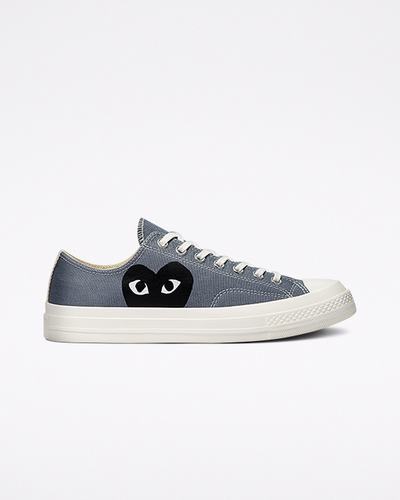 Converse x Comme des Garçons PLAY Chuck 70 Sneakers Herr Grå/Svarta | Sverige-57986