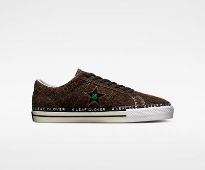 Converse x Patta Four-Leaf Clover One Star Pro Sneakers Dam Olivgröna/Vita | Sverige-67934