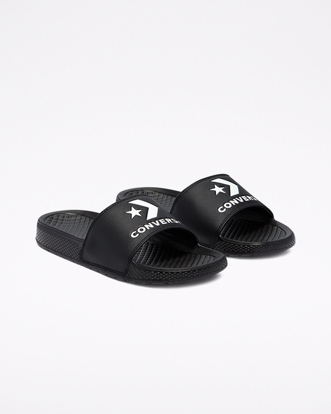 Converse All Star Slide Sandaler Dam Svarta/Vita/Svarta | Sverige-20576