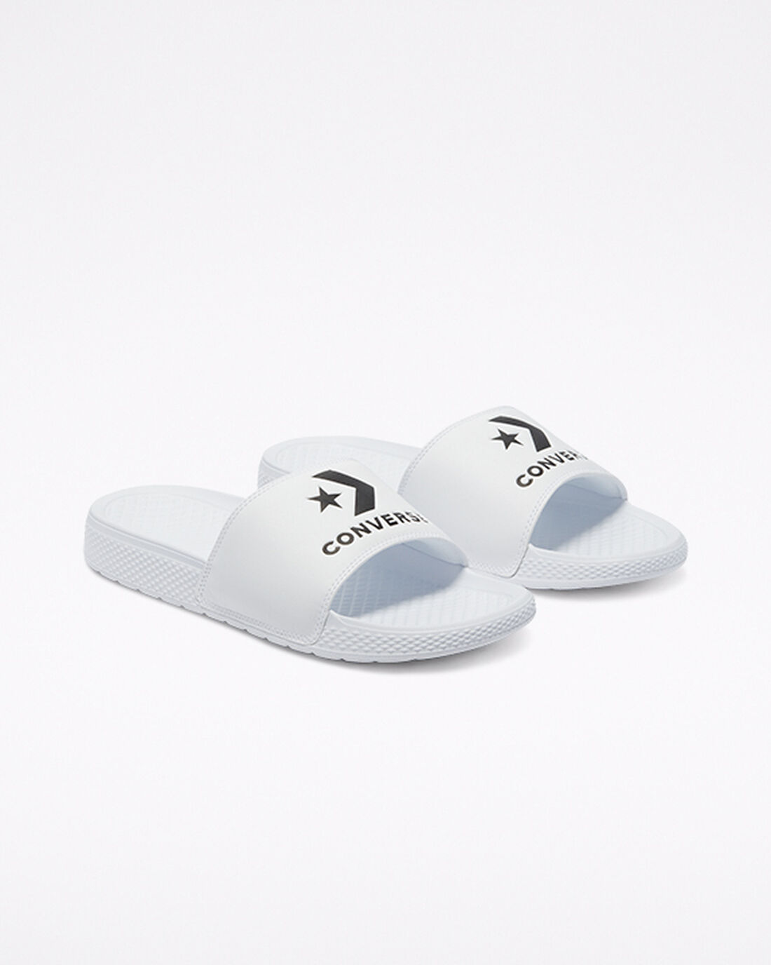 Converse All Star Slide Sandaler Dam Vita/Svarta/Vita | Sverige-20719