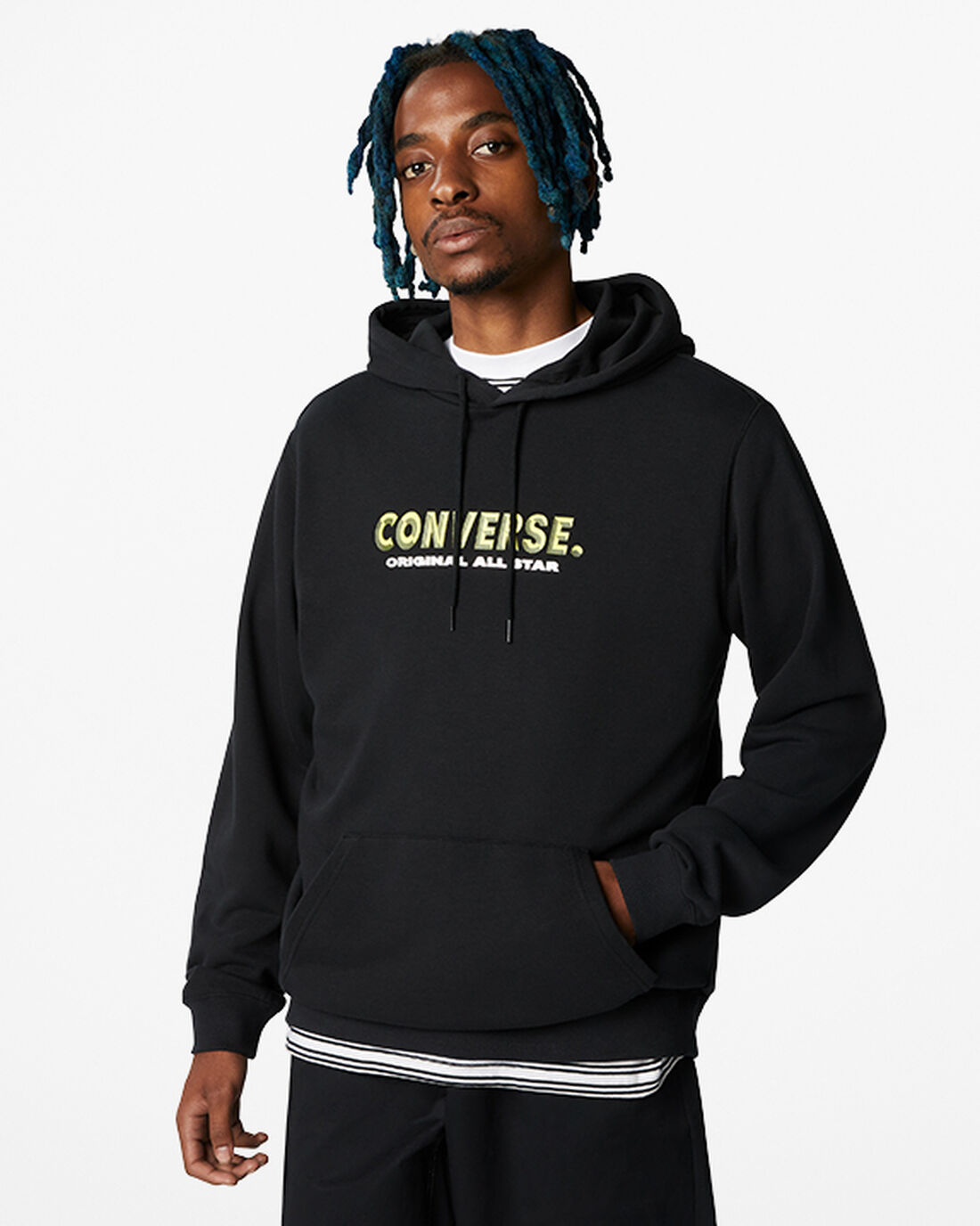 Converse Bold Word Pullover Hoodie Herr Svarta | Sverige-92876