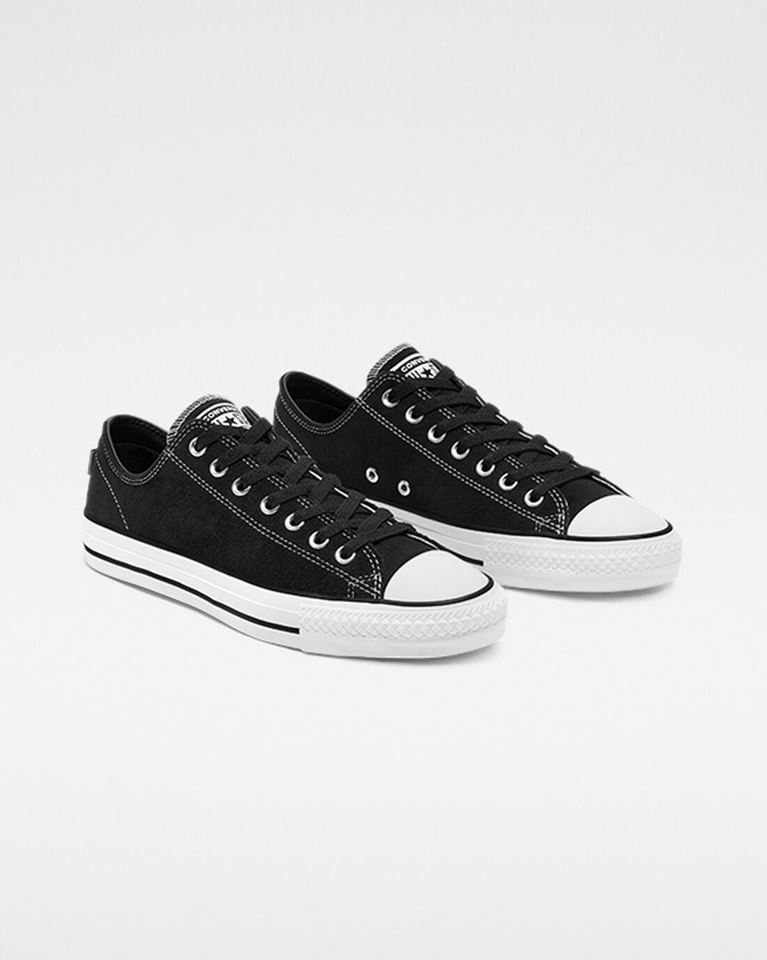 Converse CONS Chuck Taylor All Star Pro Suede Skateskor Dam Svarta/Vita | Sverige-05391