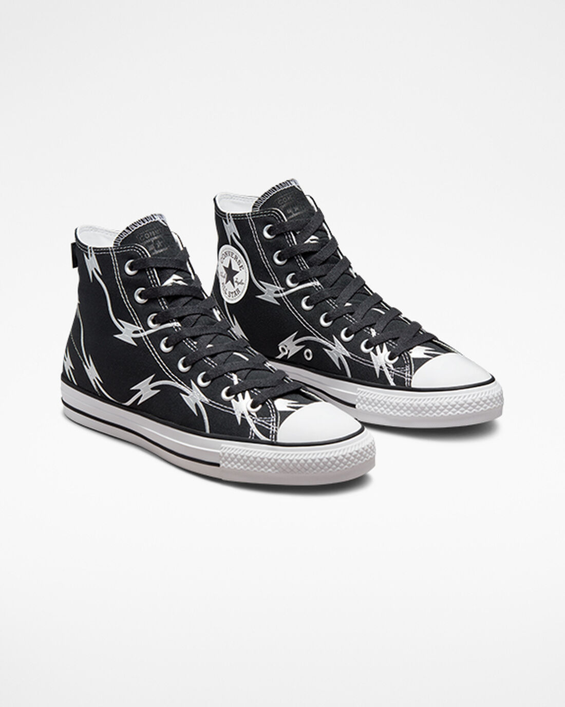 Converse CONS Chuck Taylor All Star Pro Razor Wire Skateskor Dam Svarta/Silver/Vita | Sverige-87106