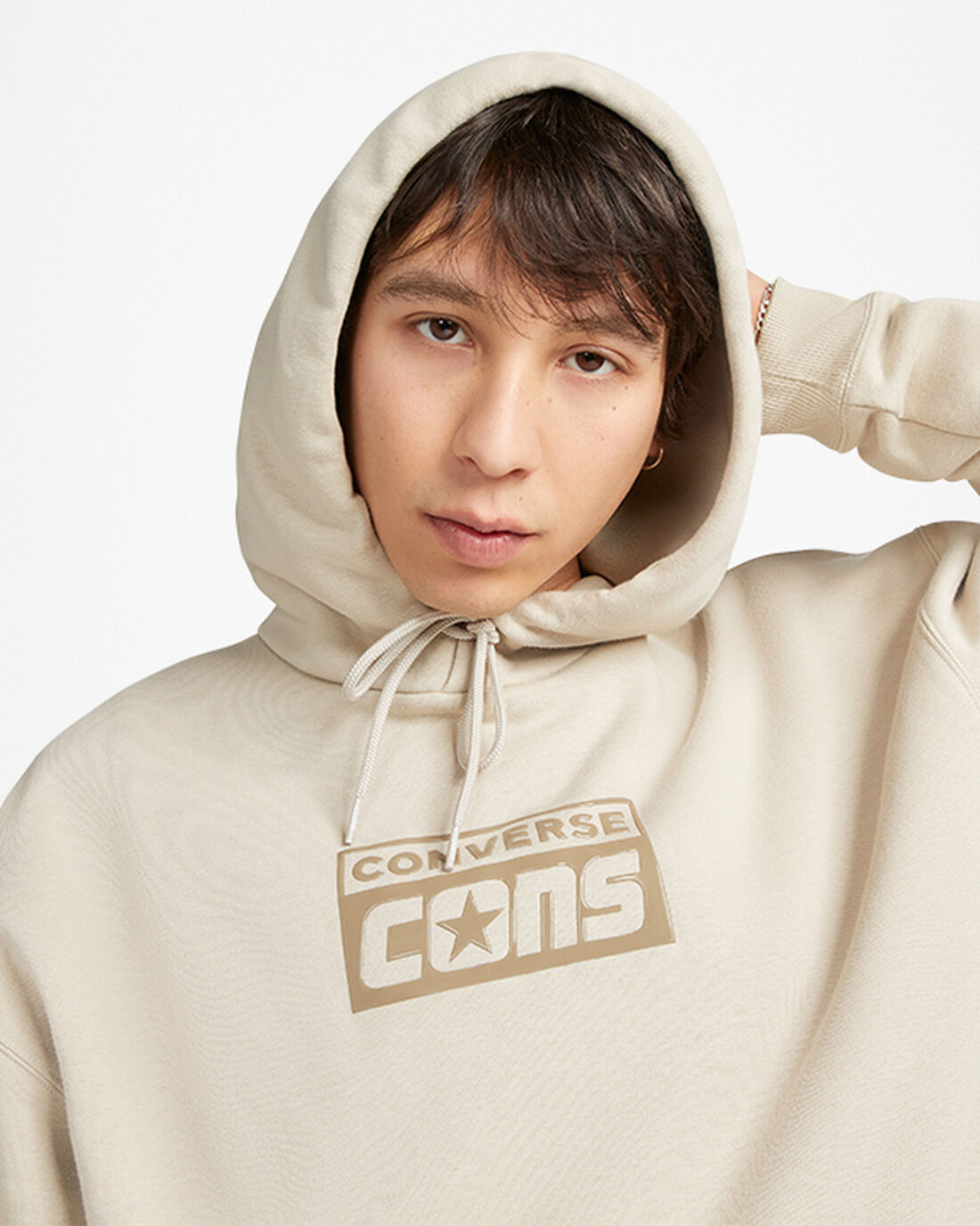 Converse CONS Fleece Pullover Hoodie Herr Grå | Sverige-15946