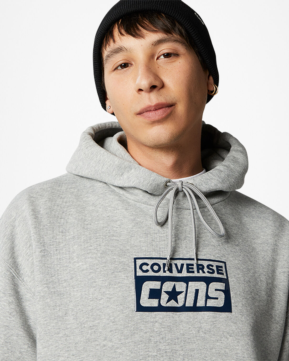 Converse CONS Fleece Pullover Hoodie Herr Grå | Sverige-37526