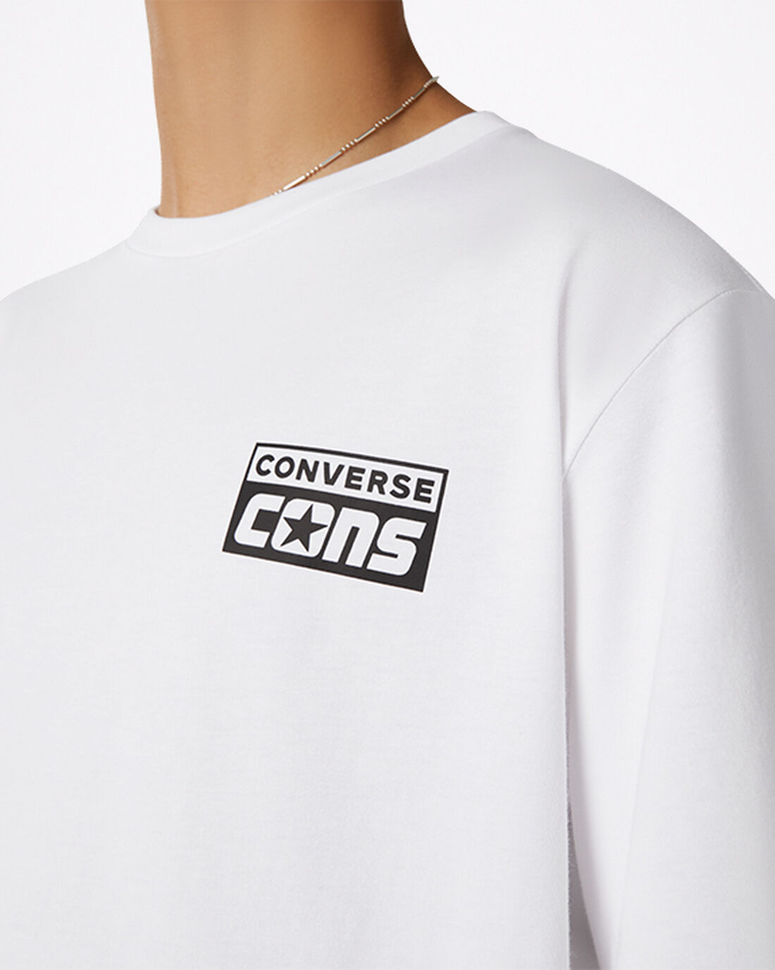 Converse CONS Graphic T-shirt Herr Vita | Sverige-15368